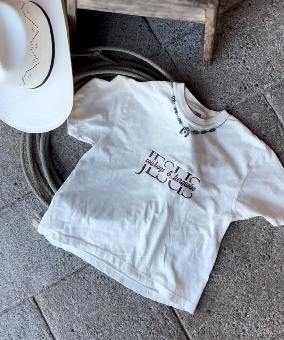Jesus cowboys & turquoise