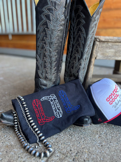 Red White and Blue Cowboy Boots