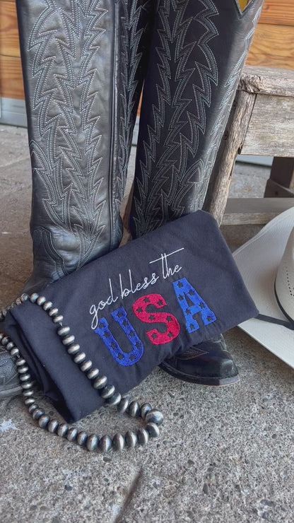 God Bless the USA - Black