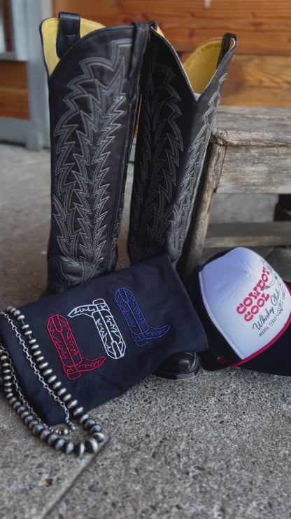 Red White and Blue Cowboy Boots